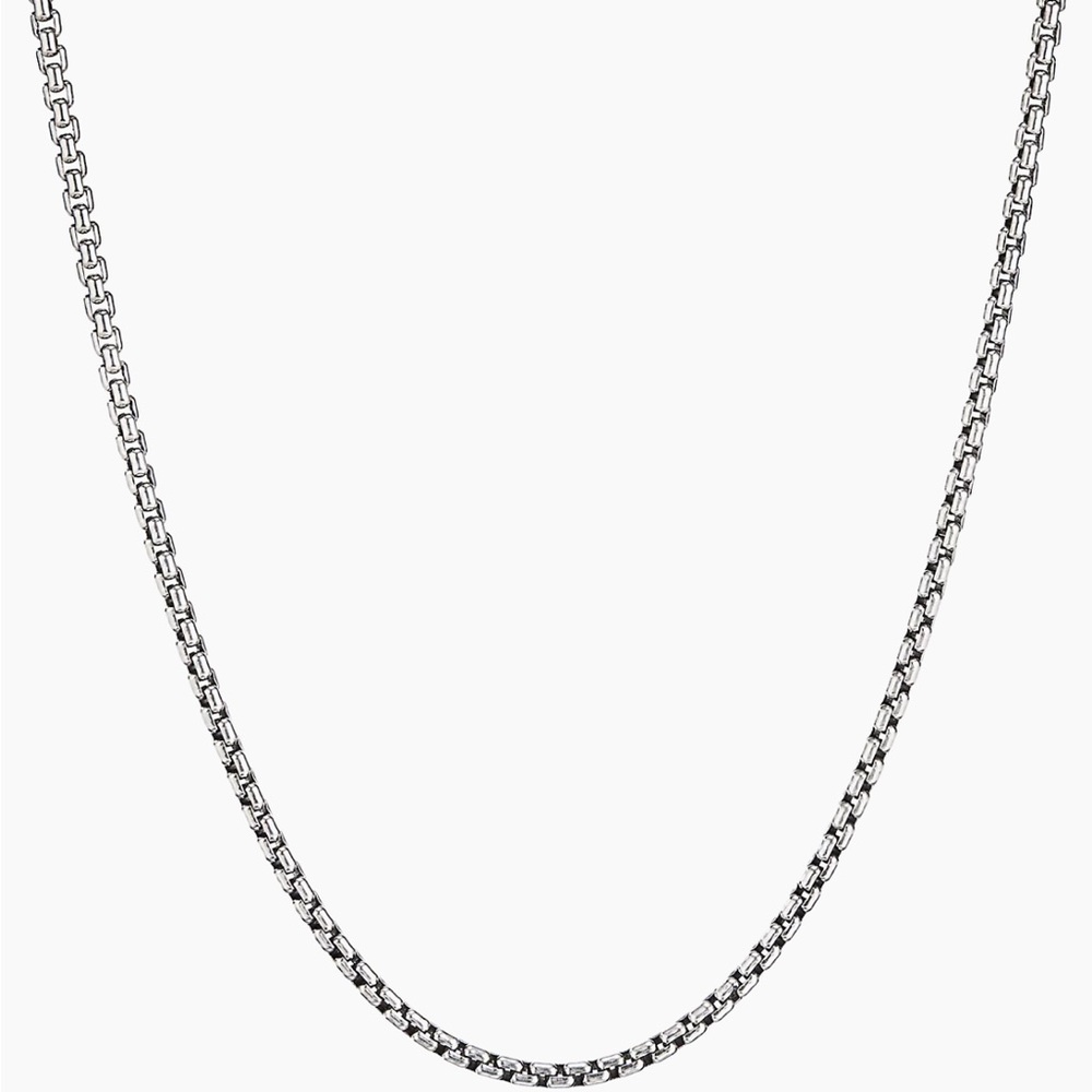 David Yurman Box Chain Necklace in Sterling Silver, 2.7mm